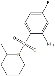 5-fluoro-2-[(2-methylpiperidine-1-)sulfonyl]aniline Structure