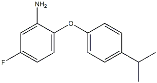 5-fluoro-2-[4-(propan-2-yl)phenoxy]aniline Structure