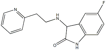 5-fluoro-3-{[2-(pyridin-2-yl)ethyl]amino}-2,3-dihydro-1H-indol-2-one Structure