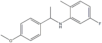 5-fluoro-N-[1-(4-methoxyphenyl)ethyl]-2-methylaniline Structure