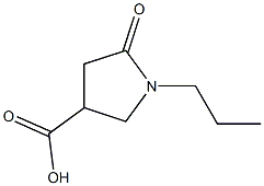 5-oxo-1-propylpyrrolidine-3-carboxylic acid Structure