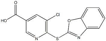 6-(1,3-benzoxazol-2-ylsulfanyl)-5-chloropyridine-3-carboxylic acid