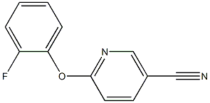 6-(2-fluorophenoxy)nicotinonitrile Structure