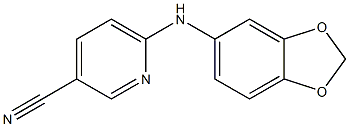 6-(2H-1,3-benzodioxol-5-ylamino)pyridine-3-carbonitrile Struktur