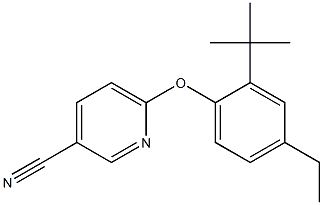 6-(2-tert-butyl-4-ethylphenoxy)pyridine-3-carbonitrile