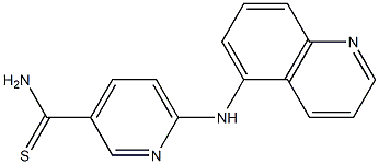 6-(quinolin-5-ylamino)pyridine-3-carbothioamide Struktur
