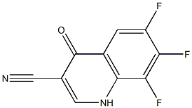 6,7,8-trifluoro-4-oxo-1,4-dihydroquinoline-3-carbonitrile Structure