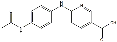 6-[(4-acetamidophenyl)amino]pyridine-3-carboxylic acid Structure