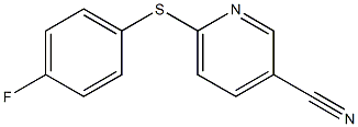 6-[(4-fluorophenyl)sulfanyl]pyridine-3-carbonitrile Struktur