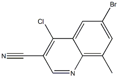 6-bromo-4-chloro-8-methylquinoline-3-carbonitrile