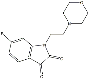 6-fluoro-1-[2-(morpholin-4-yl)ethyl]-2,3-dihydro-1H-indole-2,3-dione