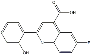 6-fluoro-2-(2-hydroxyphenyl)quinoline-4-carboxylic acid Structure