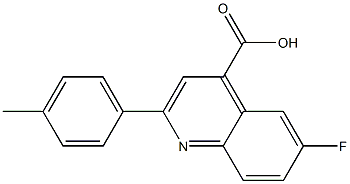 6-fluoro-2-(4-methylphenyl)quinoline-4-carboxylic acid Structure