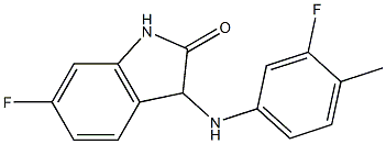 6-fluoro-3-[(3-fluoro-4-methylphenyl)amino]-2,3-dihydro-1H-indol-2-one|