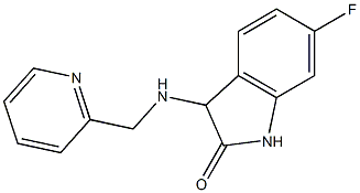 6-fluoro-3-[(pyridin-2-ylmethyl)amino]-2,3-dihydro-1H-indol-2-one
