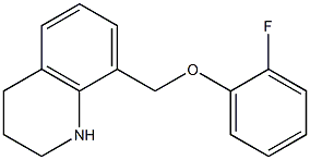 8-(2-fluorophenoxymethyl)-1,2,3,4-tetrahydroquinoline 结构式