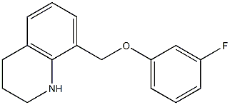 8-(3-fluorophenoxymethyl)-1,2,3,4-tetrahydroquinoline Structure