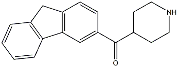 9H-fluoren-3-yl(piperidin-4-yl)methanone 结构式