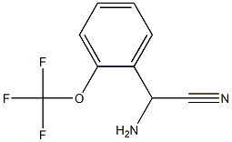 amino[2-(trifluoromethoxy)phenyl]acetonitrile Structure