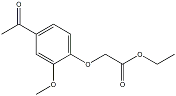 ethyl (4-acetyl-2-methoxyphenoxy)acetate Structure