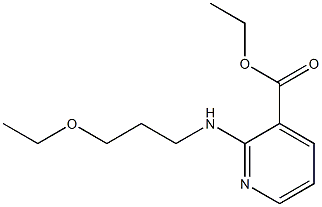 ethyl 2-[(3-ethoxypropyl)amino]pyridine-3-carboxylate Struktur