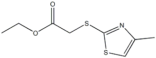 ethyl 2-[(4-methyl-1,3-thiazol-2-yl)sulfanyl]acetate Structure