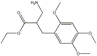 ethyl 3-amino-2-[(2,4,5-trimethoxyphenyl)methyl]propanoate Structure