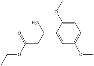 ethyl 3-amino-3-(2,5-dimethoxyphenyl)propanoate Struktur