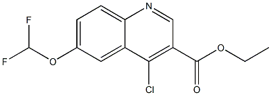 ethyl 4-chloro-6-(difluoromethoxy)quinoline-3-carboxylate Struktur