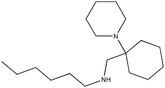 hexyl({[1-(piperidin-1-yl)cyclohexyl]methyl})amine|
