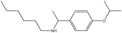 hexyl({1-[4-(propan-2-yloxy)phenyl]ethyl})amine Structure