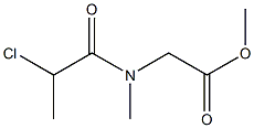 methyl 2-(2-chloro-N-methylpropanamido)acetate Structure