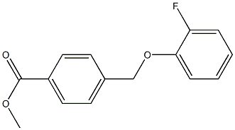methyl 4-((2-fluorophenoxy)methyl)benzoate, 1039821-89-0, 结构式