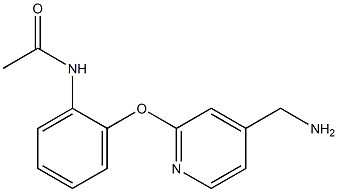 N-(2-{[4-(aminomethyl)pyridin-2-yl]oxy}phenyl)acetamide Struktur
