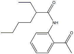 N-(2-acetylphenyl)-2-ethylhexanamide Struktur
