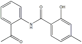 N-(2-acetylphenyl)-2-hydroxy-4-methylbenzamide Struktur