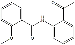 N-(2-acetylphenyl)-2-methoxybenzamide Struktur