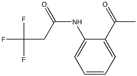 N-(2-acetylphenyl)-3,3,3-trifluoropropanamide 化学構造式