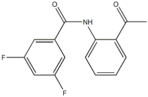 N-(2-acetylphenyl)-3,5-difluorobenzamide Structure