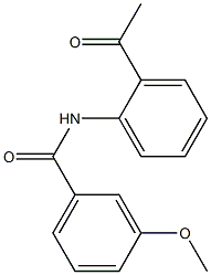 N-(2-acetylphenyl)-3-methoxybenzamide Struktur
