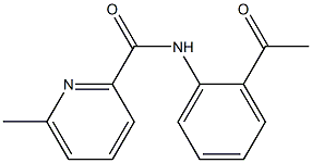 N-(2-acetylphenyl)-6-methylpyridine-2-carboxamide Struktur