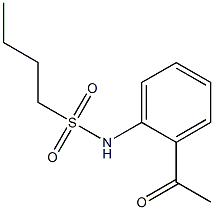 N-(2-acetylphenyl)butane-1-sulfonamide Structure