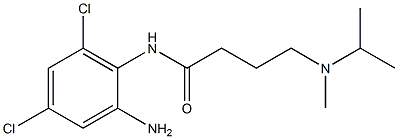 N-(2-amino-4,6-dichlorophenyl)-4-[methyl(propan-2-yl)amino]butanamide 化学構造式