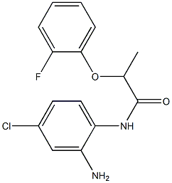 N-(2-amino-4-chlorophenyl)-2-(2-fluorophenoxy)propanamide Struktur