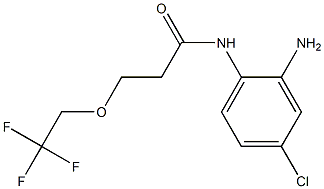 N-(2-amino-4-chlorophenyl)-3-(2,2,2-trifluoroethoxy)propanamide Struktur