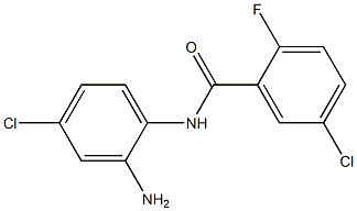 N-(2-amino-4-chlorophenyl)-5-chloro-2-fluorobenzamide Struktur
