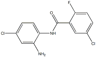 N-(2-amino-4-chlorophenyl)-5-chloro-2-fluorobenzamide,,结构式
