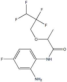 N-(2-amino-4-fluorophenyl)-2-(2,2,3,3-tetrafluoropropoxy)propanamide Structure