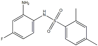 N-(2-amino-4-fluorophenyl)-2,4-dimethylbenzene-1-sulfonamide Struktur