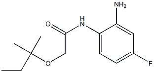 N-(2-amino-4-fluorophenyl)-2-[(2-methylbutan-2-yl)oxy]acetamide,,结构式